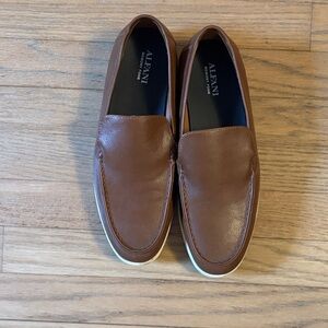 Alfani Men's Tan Leather Slip-On Loafers. Worn maybe 5 times.